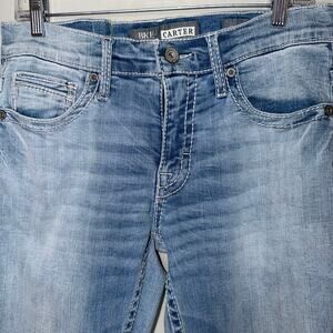 BKE Carter Mens Size 30S Straight Leg Light Wash Class Fit Denim Blue Jeans